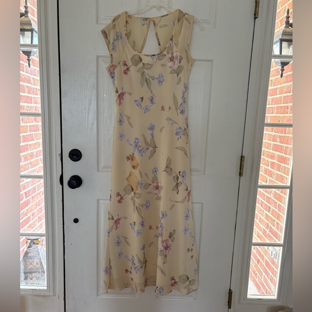 Y2K early 2000s lovely spring maxi dress size 9/10 M/L
